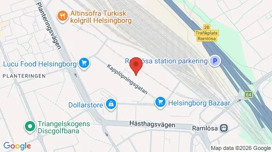 Lagerlokaler att hyra i Helsingborg - Bild från Google Street View