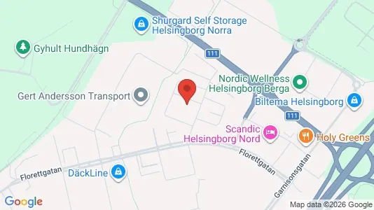 Lagerlokaler att hyra i Helsingborg - Bild från Google Street View
