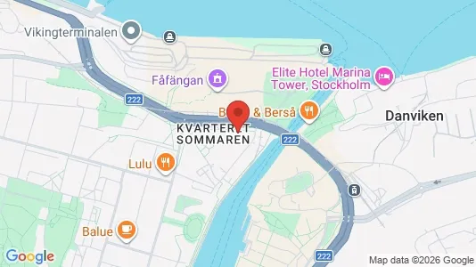 Kontorslokaler att hyra i Södermalm - kort over placeringen