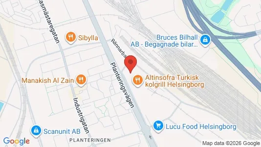 Lagerlokaler att hyra i Helsingborg - Bild från Google Street View