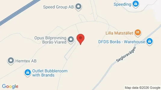 Kontorslokaler att hyra i Borås - kort over placeringen