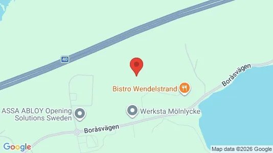 Lagerlokaler att hyra i Härryda - kort over placeringen