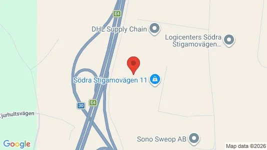 Lagerlokaler att hyra i Jönköping - kort over placeringen