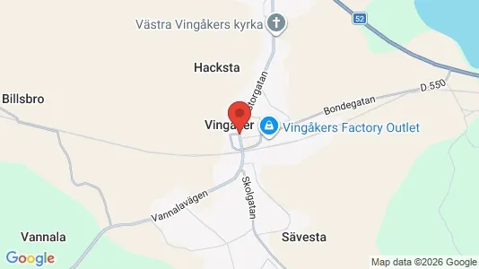 Kontorslokaler att hyra i Vingåker - kort over placeringen