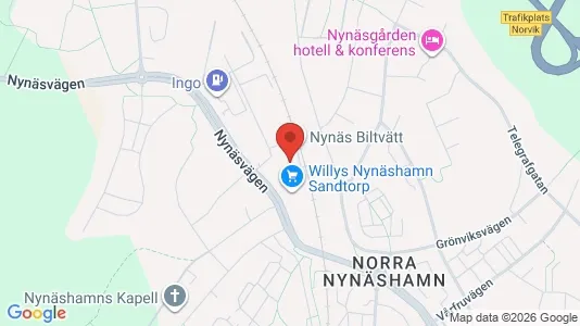 Industrilokaler att hyra i Nynäshamn - kort over placeringen