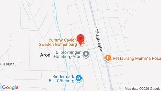 Lagerlokaler att hyra i Norra hisingen - kort over placeringen