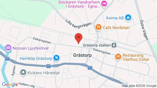 Lagerlokaler att hyra i Grästorp - kort over placeringen