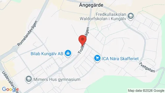 Kontorslokaler att hyra i Kungälv - kort over placeringen