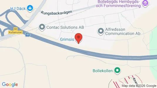 Lagerlokaler att hyra i Bollebygd - kort over placeringen