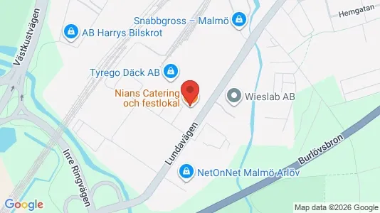 Lagerlokaler att hyra i Kirseberg - kort over placeringen