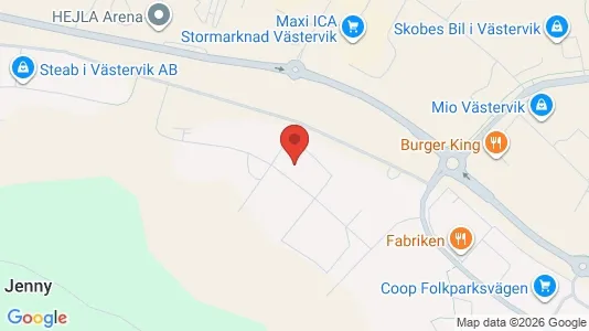 Lagerlokaler att hyra i Västervik - Bild från Google Street View