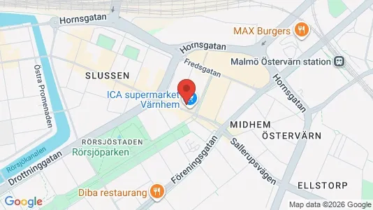 Lagerlokaler att hyra i Malmö Centrum - Bild från Google Street View
