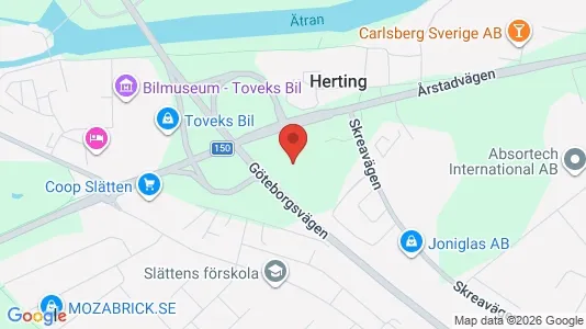 Lagerlokaler att hyra i Falkenberg - kort over placeringen