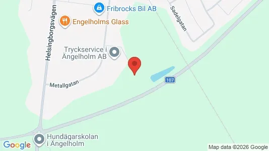 Lagerlokaler att hyra i Ängelholm - Bild från Google Street View