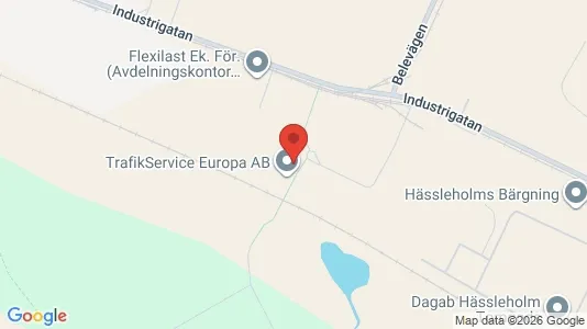 Lagerlokaler att hyra i Hässleholm - Bild från Google Street View