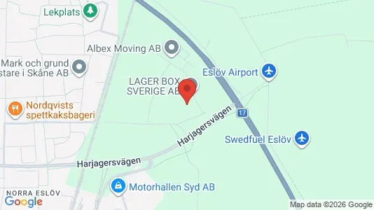 Lagerlokaler att hyra i Eslöv - Bild från Google Street View
