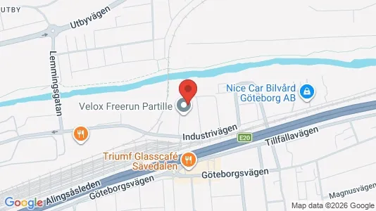 Kontorslokaler att hyra i Partille - kort over placeringen