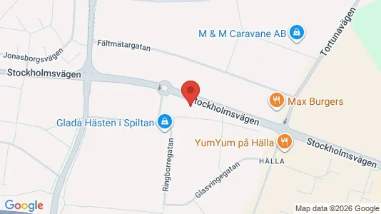 Industrilokaler att hyra i Västerås - kort over placeringen