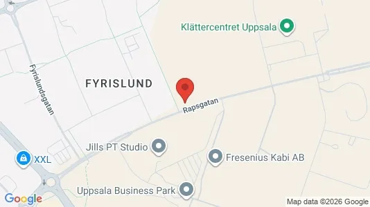 Industrilokaler att hyra i Uppsala - kort over placeringen