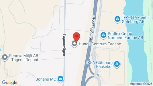 Lagerlokaler att hyra i Göteborg Centrum - kort over placeringen