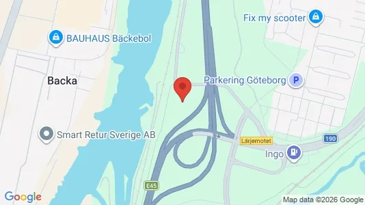 Industrilokaler att hyra i Göteborg Centrum - kort over placeringen