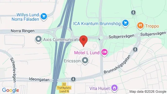 Lagerlokaler att hyra i Lund - Bild från Google Street View