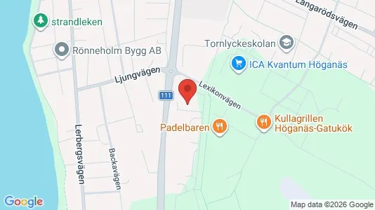 Lagerlokaler att hyra i Höganäs - Bild från Google Street View