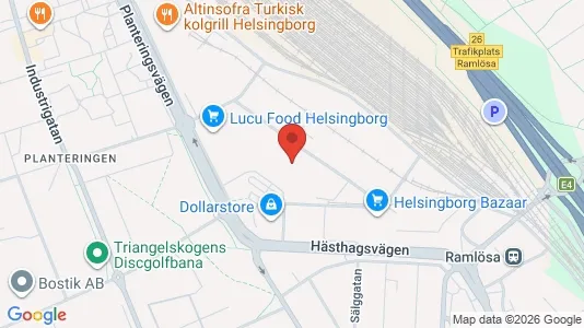 Lagerlokaler att hyra i Helsingborg - Bild från Google Street View