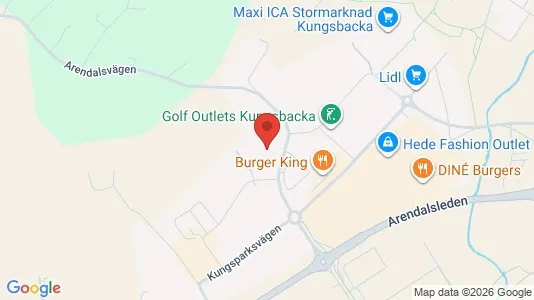 Kontorslokaler att hyra i Kungsbacka - kort over placeringen