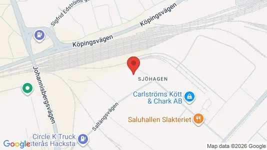 Industrilokaler att hyra i Västerås - kort over placeringen