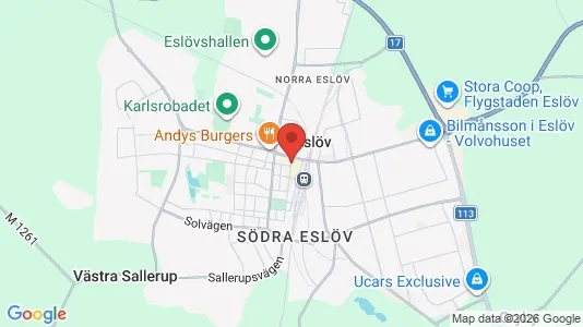 Lagerlokaler att hyra i Eslöv - Bild från Google Street View