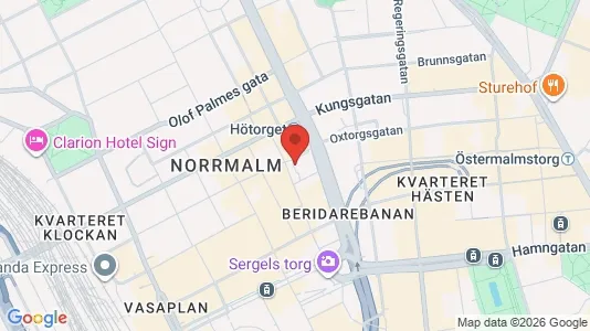 Industrilokaler till försäljning i Stockholm Innerstad - kort over placeringen
