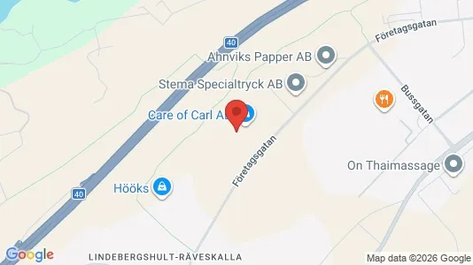 Lagerlokaler att hyra i Borås - kort over placeringen