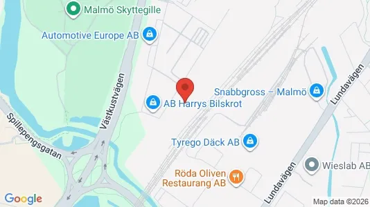 Lagerlokaler att hyra i Malmö Centrum - Bild från Google Street View