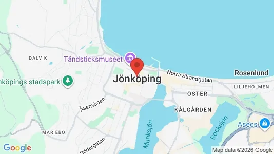 Lagerlokaler till försäljning i Jönköping - kort over placeringen