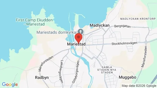 Industrilokaler att hyra i Mariestad - kort over placeringen
