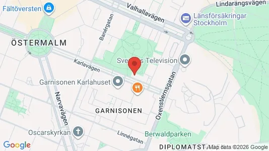 Lagerlokaler att hyra i Östermalm - kort over placeringen