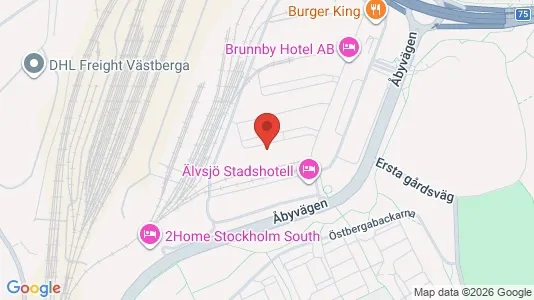 Lagerlokaler att hyra i Hammarbyhamnen - kort over placeringen