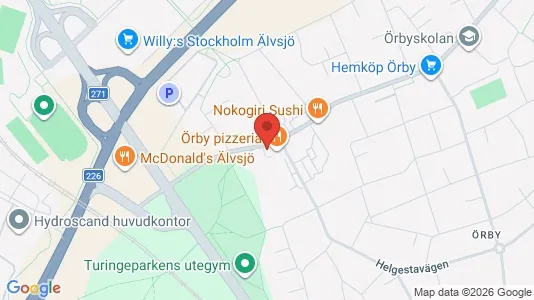 Lagerlokaler att hyra i Söderort - kort over placeringen