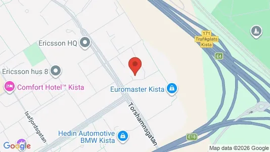 Lagerlokaler att hyra i Västerort - kort over placeringen