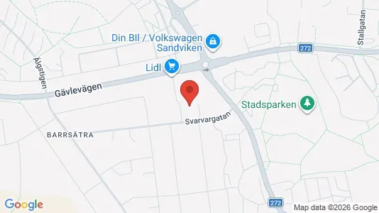 Lagerlokaler att hyra i Sandviken - Bild från Google Street View