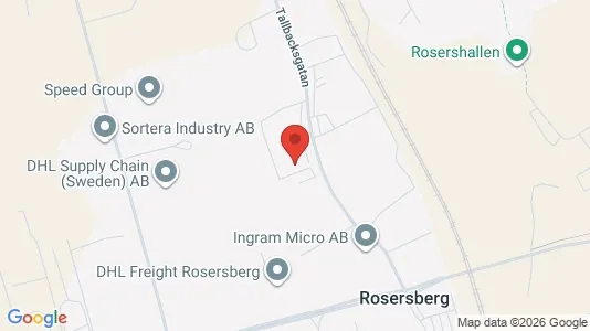 Lagerlokaler att hyra i Sigtuna - kort over placeringen