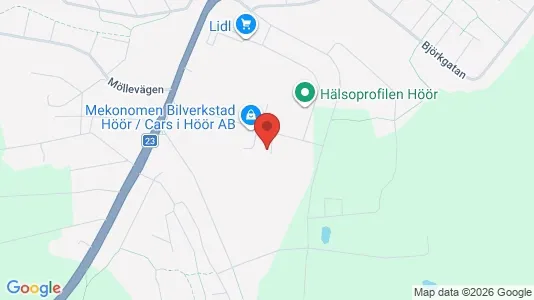 Lagerlokaler att hyra i Höör - Bild från Google Street View
