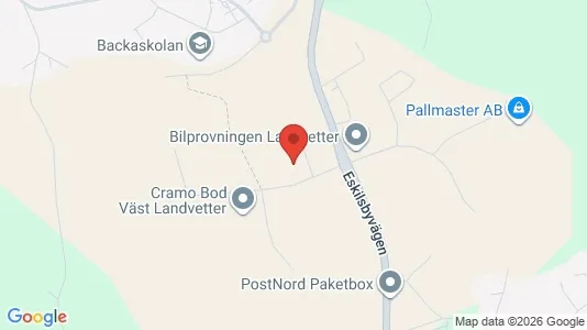 Lagerlokaler att hyra i Härryda - kort over placeringen
