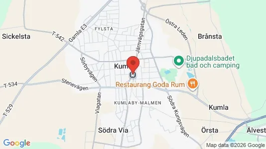 Lagerlokaler att hyra i Kumla - kort over placeringen