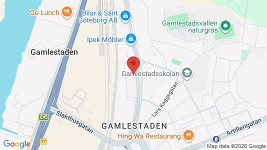 Kontorslokaler att hyra i Göteborg Östra - kort over placeringen