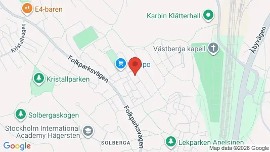 Lagerlokaler att hyra i Söderort - kort over placeringen
