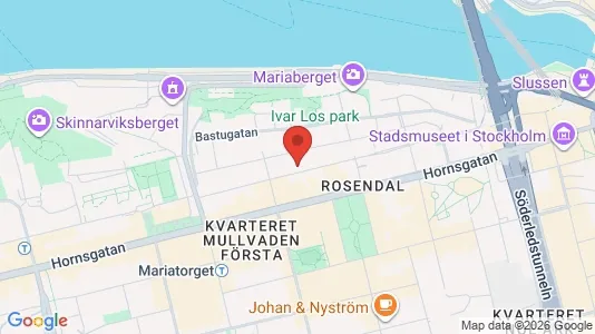 Kontorslokaler att hyra i Södermalm - kort over placeringen