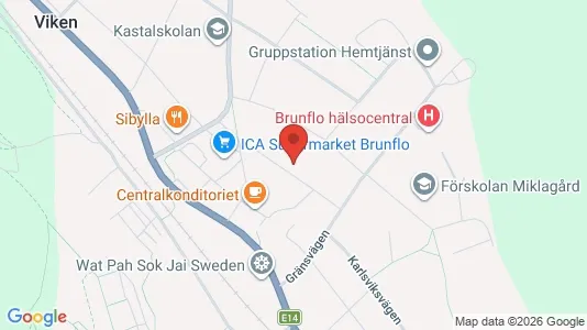 Lagerlokaler att hyra i Östersund - kort over placeringen