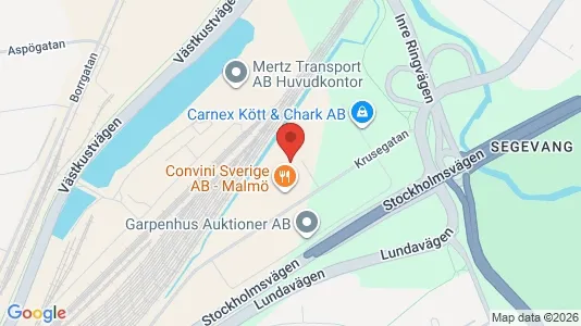 Lagerlokaler att hyra i Kirseberg - kort over placeringen